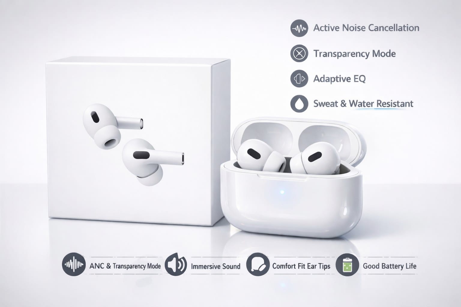 AirPods Pro – Immersive Sound, Ultimate Comfort