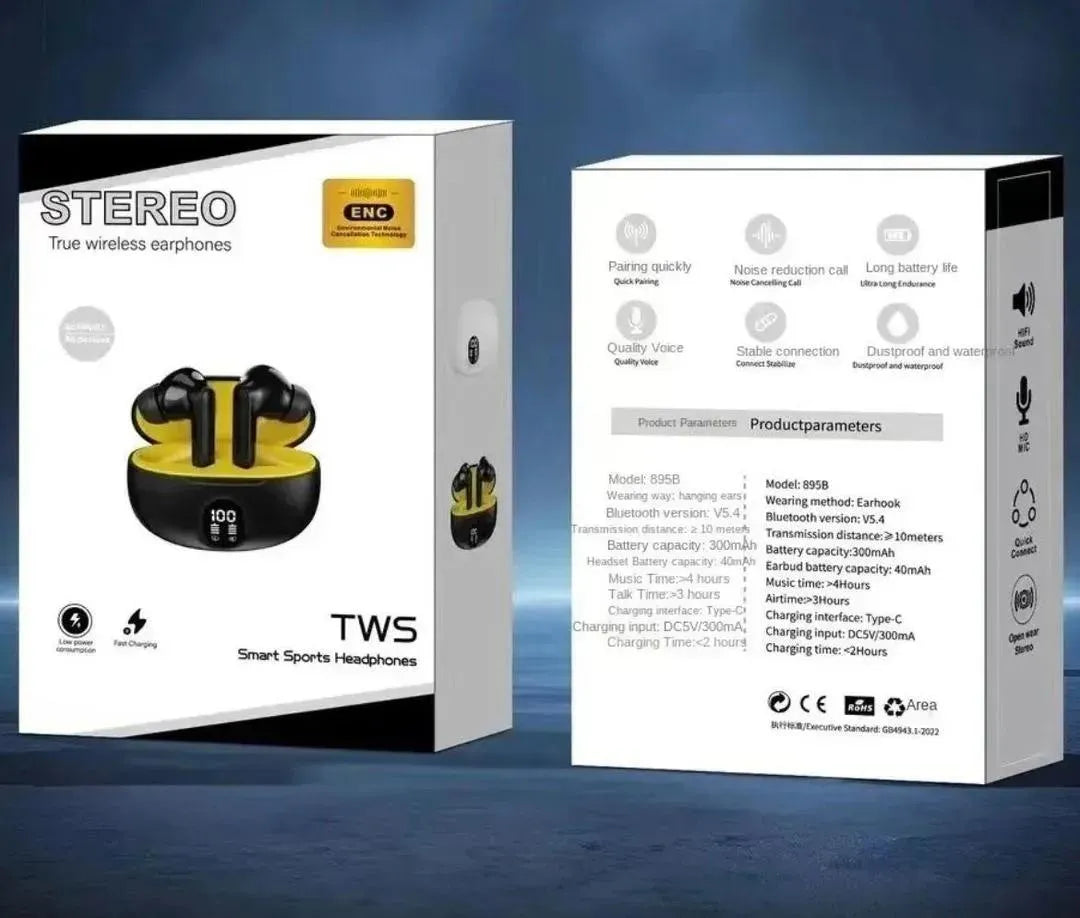 Stereo True Wireless Earphones with ENC Noise Cancellation Experience Pure Sound — Anywhere You Go