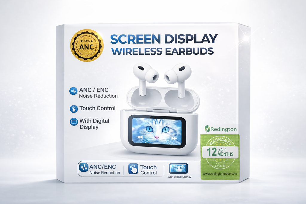 Screen Display Wireless Earbuds with ANC/ENC Screen Display Wireless Earbuds —