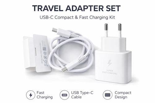 45W PD Fast Charger with USB-C to USB-C Cable (5A)Designed for modern USB-C devices