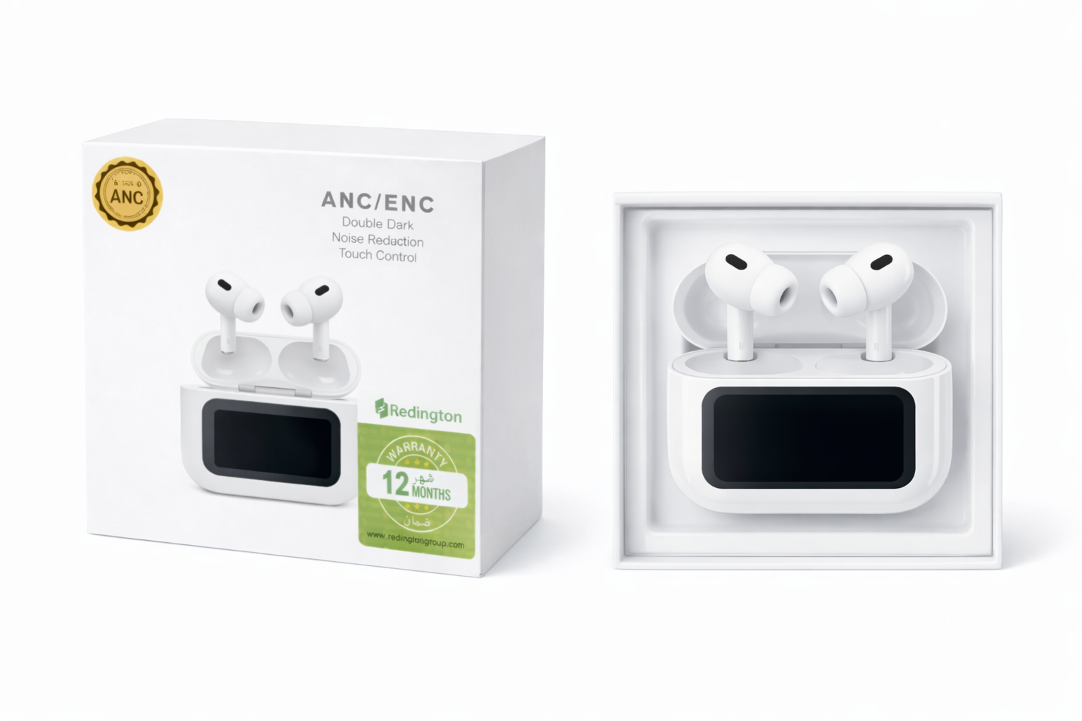 Screen Display Wireless Earbuds with ANC/ENC Screen Display Wireless Earbuds —