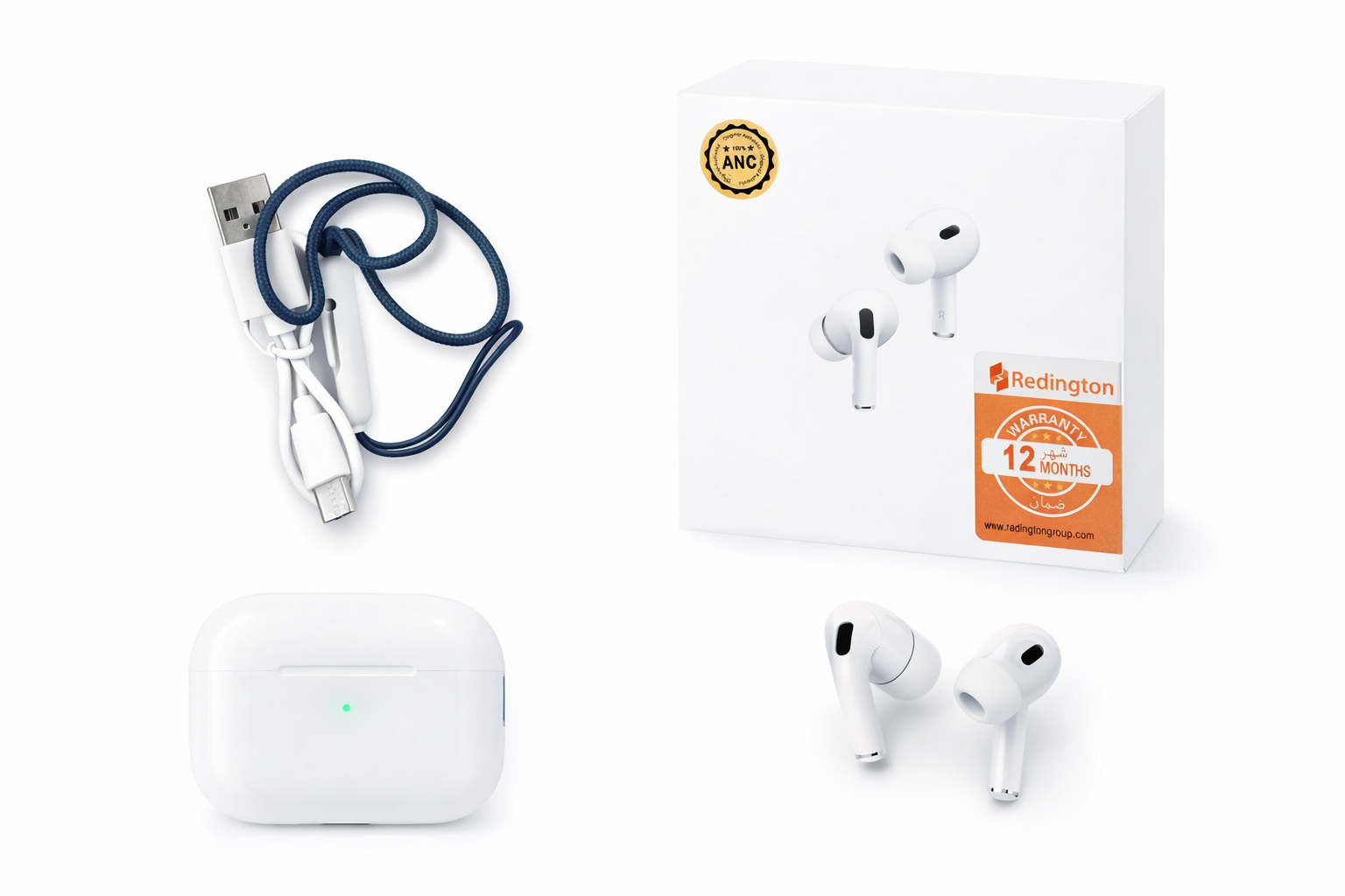 Apple AirPods Pro (2nd Generation) – ANC featuring industry-leading Active Noise Cancellation (ANC)